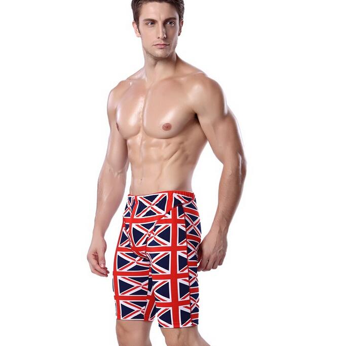 W25058-1 Mens Fahion Long Swim Trunks